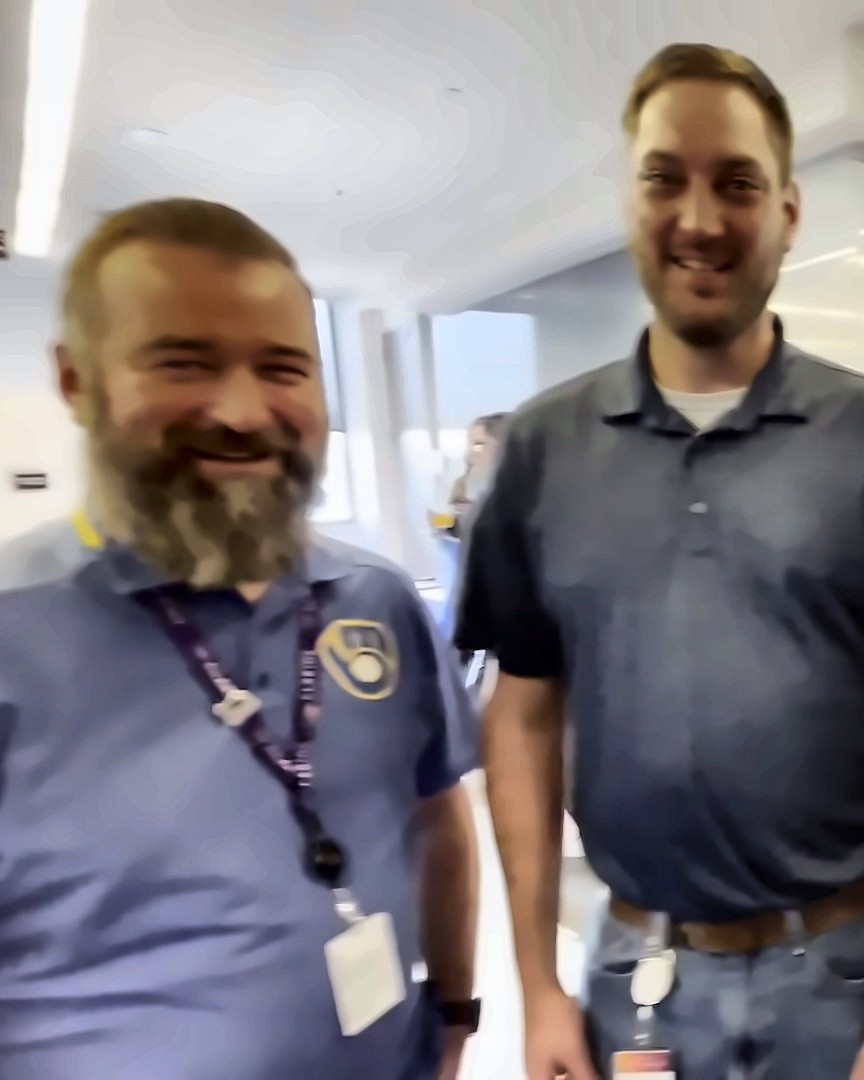 Clarios team members smiling after Eric Mina's show